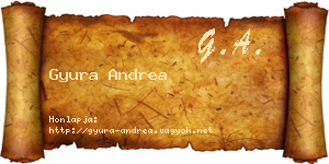 Gyura Andrea névjegykártya