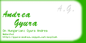 andrea gyura business card